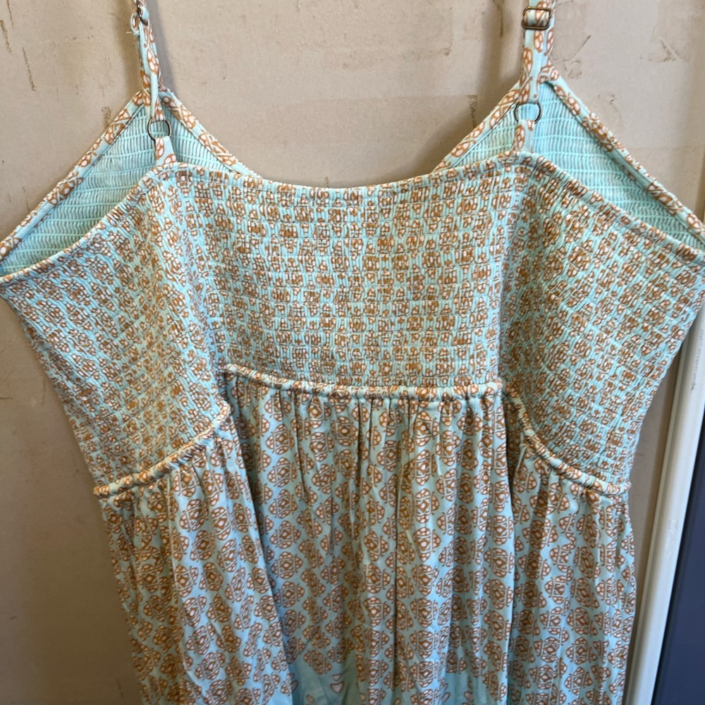 Spell full length Maxi Dress - Blue and Cream Pattern 3XL NWOT - Picture 6 of 13